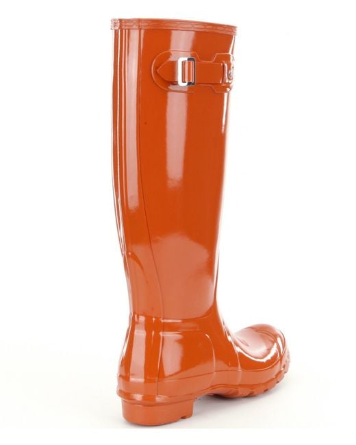 long orange boots